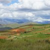 Landschaft Hochland Ende der Regenzeit 